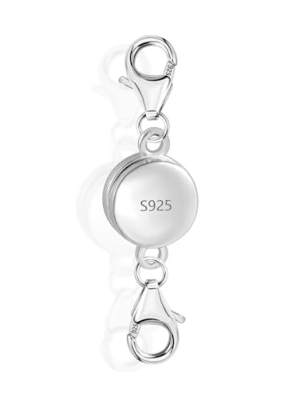 925 Sterling Silver Magnetic Necklace Clasp Double Lobster Clasp Jewelry Making